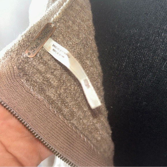 Free People Tan Ribbed Scoop Neck Sweater - Picture 4 of 8